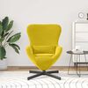 vidaXL Fauteuil &oelig;uf Jaune 63 x 73 x 90 cm Velours