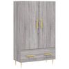 vidaXL Buffet haut sonoma gris 69,5x31x115 cm bois d'ing&eacute;nierie