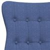 vidaXL Chaise de relaxation Bleu Tissu