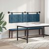 vidaXL T&ecirc;te de lit suspendue Bleu 190 x 55 x 5 cm Velours