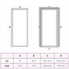 vidaXL Porte int&eacute;rieure 83x201,5 cm Blanc Verre ESG et aluminium