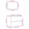 vidaXL Ensemble de mobilier de salle de bain avec tiroir Ch&ecirc;ne Sonoma