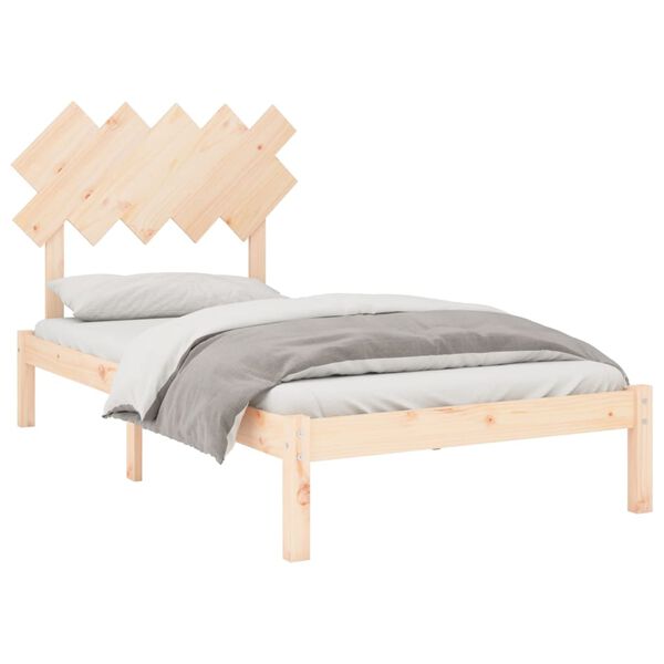 vidaXL Cadre de lit sans matelas 100x200 cm bois massif