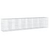 vidaXL Panier gabion avec couvercle 700x100x150 cm fer galvanis&eacute;