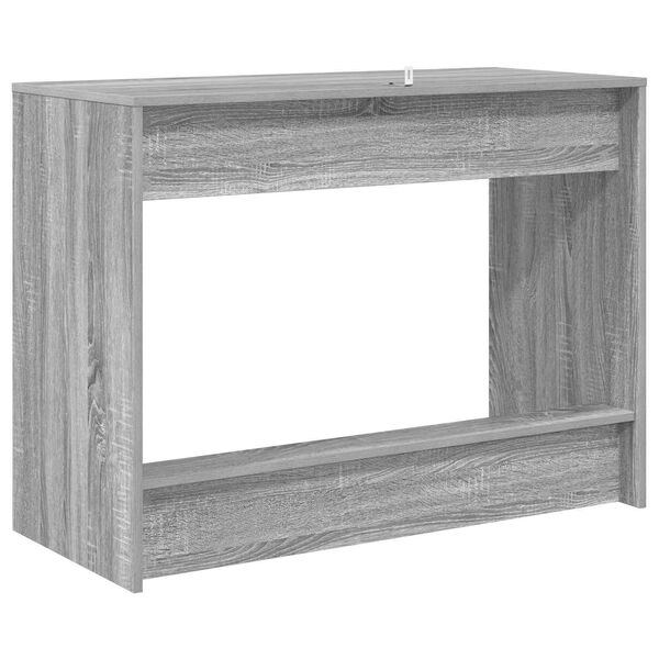 vidaXL Bureau de lit Gris Sonoma 100 x 45 x 75 cm Bois d'ing&eacute;nierie