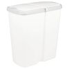 vidaXL Bac &agrave; d&eacute;chets Blanc 48,5 x 28 x 51 cm PP