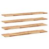 vidaXL &Eacute;tag&egrave;res flottantes 4 pcs 140x30x2 cm acacia massif &agrave; l'huile