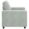 vidaXL Fauteuil Gris clair 60 cm Velours