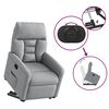 vidaXL Fauteuil inclinable Gris clair Tissu