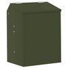 vidaXL Distributeur pour lapins Vert olive 64.5 x 25.5 x 45.5 cm