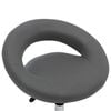 vidaXL Chaise pivotante de salle à manger Gris Similicuir