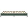 vidaXL Cadre de lit sans matelas vert fonc&eacute; 140x200 cm velours