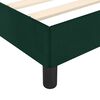 vidaXL Cadre de lit sans matelas vert fonc&eacute; 90x190 cm velours