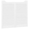 vidaXL Portes battantes 2 pcs Blanc Bois de pin massif