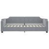vidaXL Lit de jour avec matelas gris clair 90x190 cm tissu