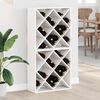vidaXL &Eacute;tag&egrave;re &agrave; vin 2 pcs Blanc 62 x 25 x 62 cm Pin massif