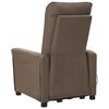 vidaXL Fauteuil de massage Taupe Tissu