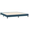 vidaXL Cadre de lit sans matelas bleu fonc&eacute; 200x210 cm velours