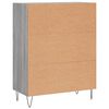 vidaXL Buffet sonoma gris 69,5x34x90 cm bois d'ing&eacute;nierie