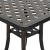 vidaXL Table de jardin bronze 53x53x53 cm aluminium coulé