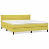 vidaXL Sommier &agrave; lattes de lit avec matelas Vert 180x200 cm Tissu