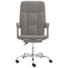 vidaXL Fauteuil inclinable de bureau Taupe Tissu