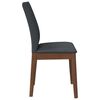vidaXL Chaises &agrave; manger coussins 2 pcs marron bois massif caoutchouc