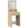 vidaXL Table de Toilette Ch&ecirc;ne Sonoma 50 x 41 x 135 cm