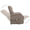 vidaXL Fauteuil de massage Taupe Tissu