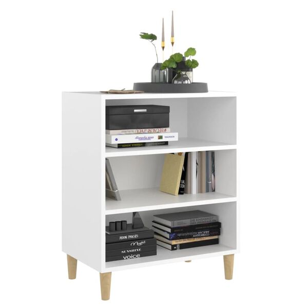 vidaXL Buffet blanc 57x35x70 cm bois d’ingénierie