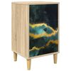 vidaXL Table de chevet WIJHE Ch&ecirc;ne Sonoma 36 x 33 x 60 cm