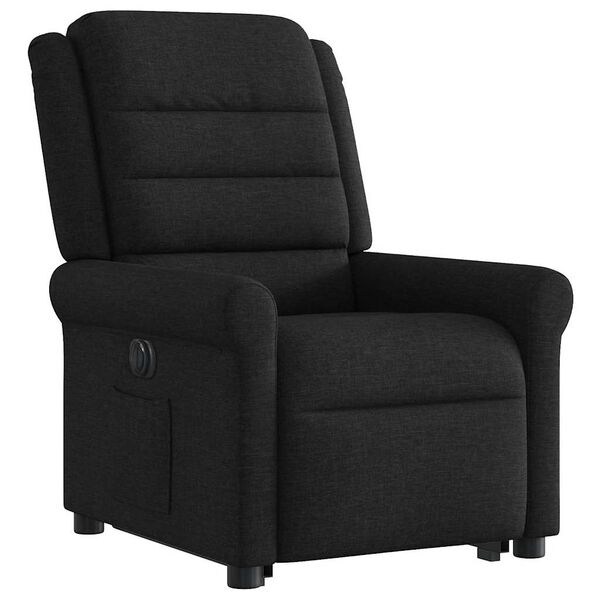 vidaXL Fauteuil inclinable &eacute;lectrique noir tissu