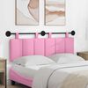 vidaXL T&ecirc;te de lit suspendue Montage mural Rose 150 x 55 x 5 cm tissu