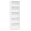vidaXL Biblioth&egrave;que Blanc 60x24x176 cm Bois d'ing&eacute;nierie