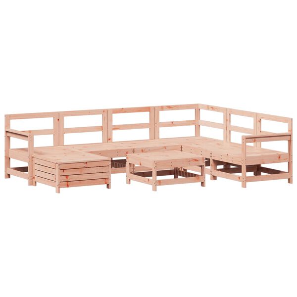 vidaXL Salon de jardin 8 pcs bois massif sapin de douglas