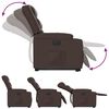 vidaXL Fauteuil inclinable &eacute;lectrique marron similicuir