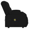 vidaXL Fauteuil inclinable et porte-gobelets 2 places noir similicuir