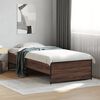 vidaXL Cadre de lit sans matelas chêne marron 75x190 cm