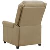 vidaXL Fauteuil de massage Cappuccino Similicuir