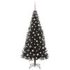 vidaXL Sapin de No&euml;l avec 300 LED avec support Noir 210 cm PVC