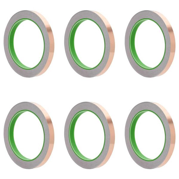 vidaXL Ruban en Cuivre 6 pcs Cuivre 2000 x 1 cm Cuivre