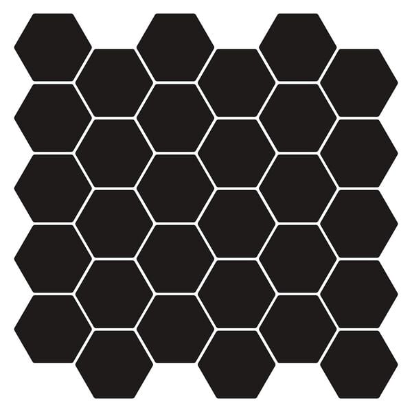 vidaXL Carreau hexagonal 10 pcs Blanc 30 x 30 cm Polyur&eacute;thane et PET