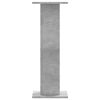 vidaXL Supports de haut-parleurs 2 pcs gris béton bois d'ingénierie