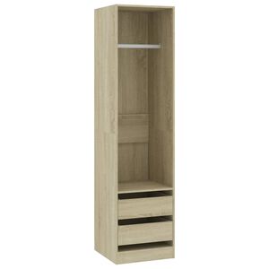 vidaXL Garde-robe avec tiroirs Ch&ecirc;ne sonoma Bois d'ing&eacute;nierie
