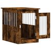 vidaXL Meuble de cage pour chiens ch&ecirc;ne fum&eacute; 45x62x59 cm