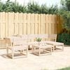 vidaXL Salon de jardin 5 pcs bois massif de pin
