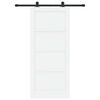 vidaXL Porte coulissante ORKDAL Blanc 86 x 198,5 cm Pin massif