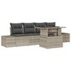 vidaXL Ensemble de canap&eacute; de jardin 5 pc Gris clair et gris fonc&eacute;