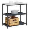 vidaXL Rangement de cuisine Anthracite 60 x 50 x 92 cm Acier