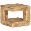 vidaXL Table basse 45x45x40 cm Bois de manguier massif
